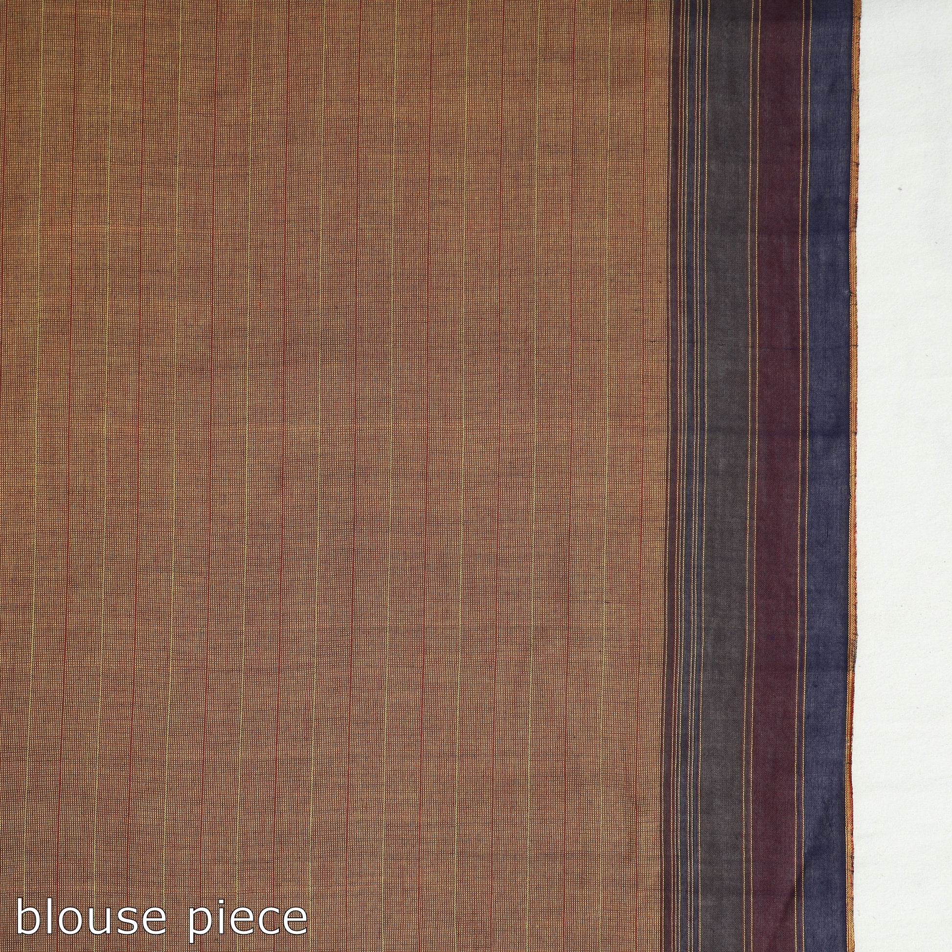 Brown - Organic Kala Cotton Bhujodi Handloom Saree