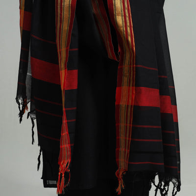 Black - Cotton Dharwad Kurta Set with Palazzo & Dupatta 30