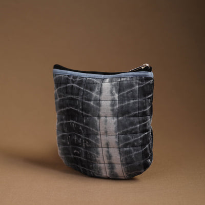 Black - Handmade Quilted Cotton Utility Pouch 13