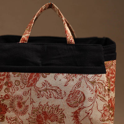 Beige - Handmade Cotton Multipurpose Cosmetic/Toiletry Bag 05