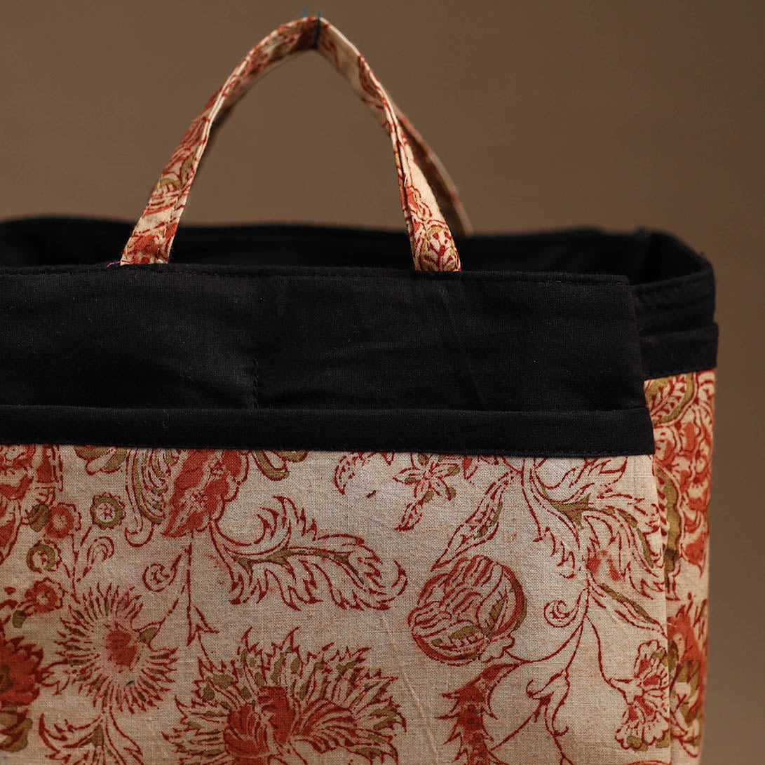 Beige - Handmade Cotton Multipurpose Cosmetic/Toiletry Bag 05