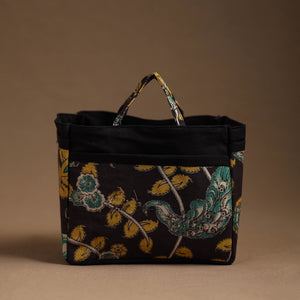 Black - Handmade Cotton Multipurpose Cosmetic/Toiletry Bag 08