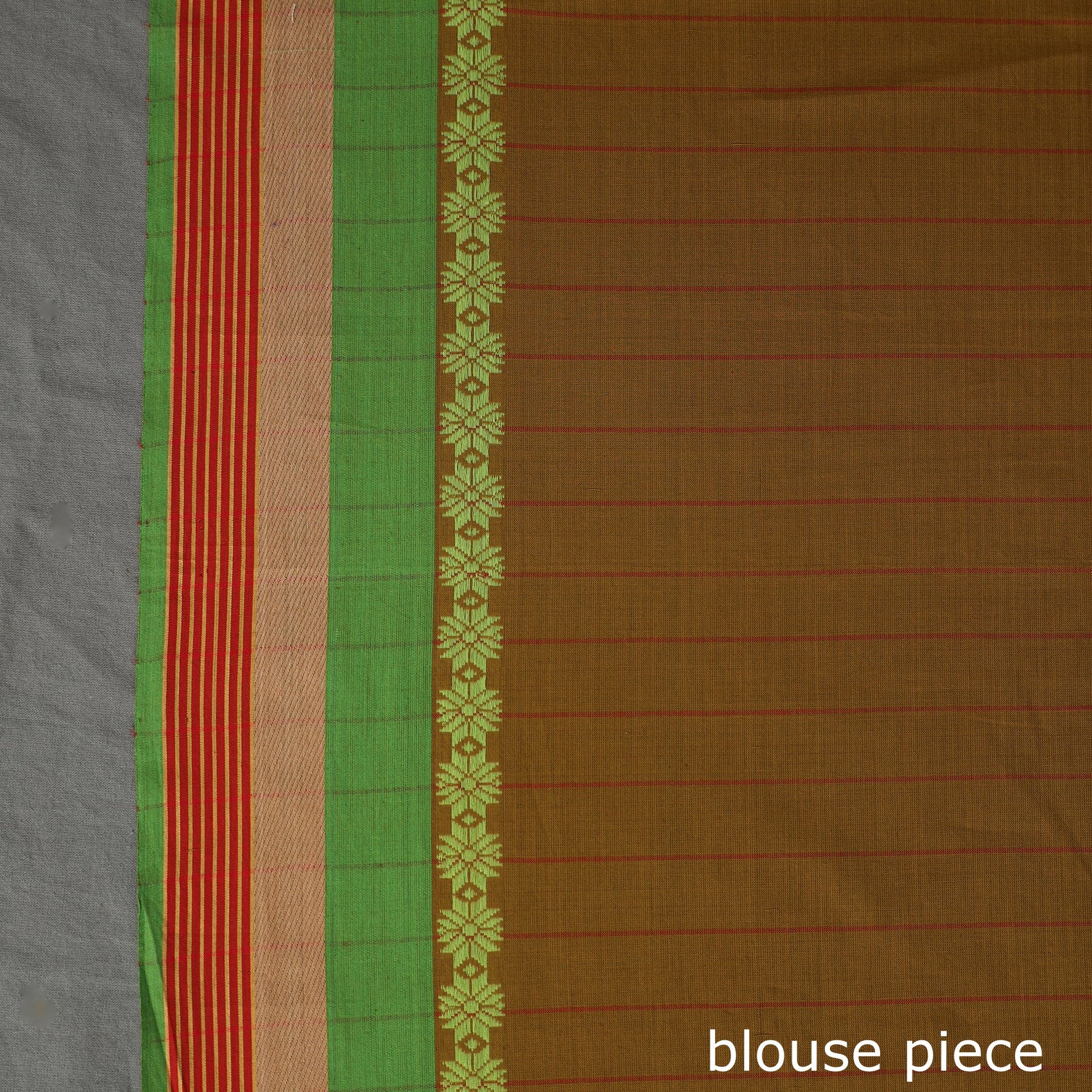 Brown - Begampuri Handloom Cotton Saree