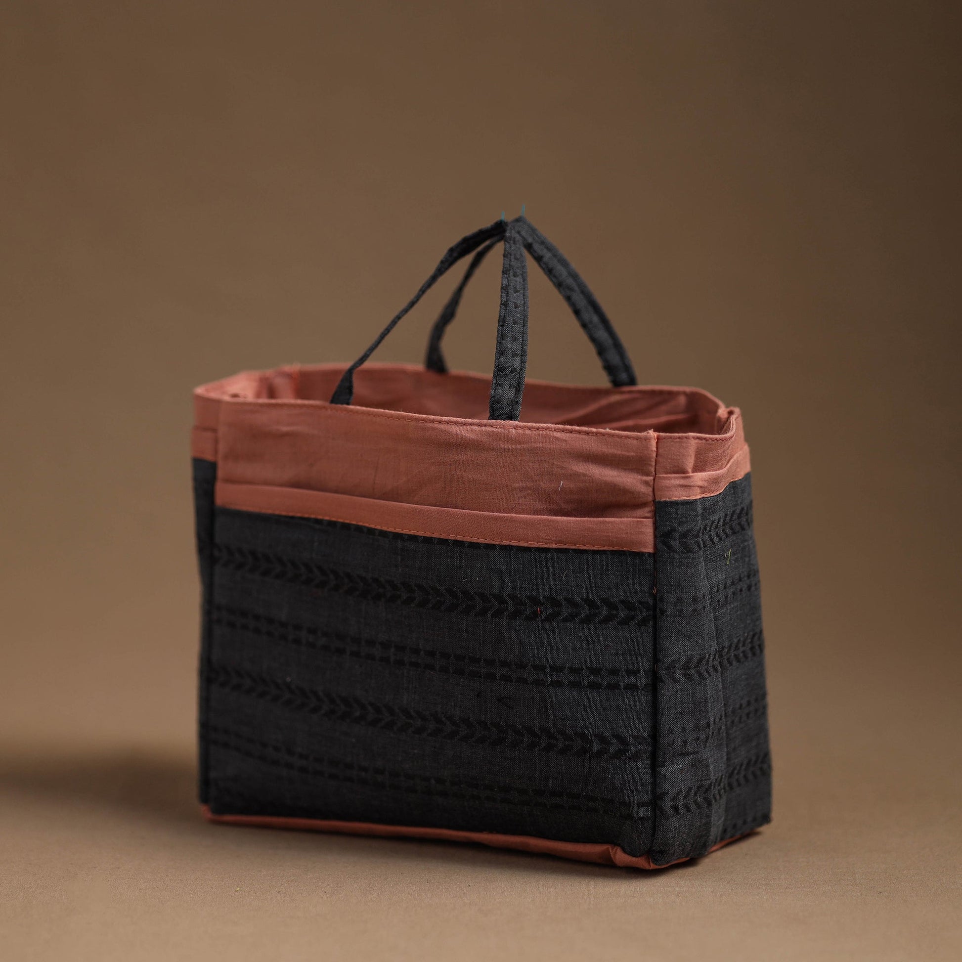 Black - Handmade Cotton Multipurpose Cosmetic/Toiletry Bag 26