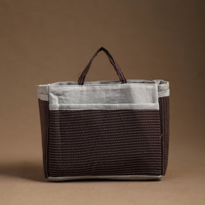 Brown - Handmade Cotton Multipurpose Cosmetic/Toiletry Bag 28