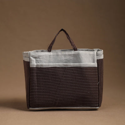 Brown - Handmade Cotton Multipurpose Cosmetic/Toiletry Bag 28