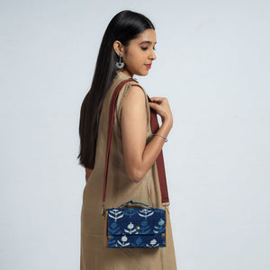 Blue - DIY Box Sling Bag / Clutch with Changeable Sleeve