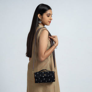 Black - DIY Round Sling Bag / Clutch With Changeable Sleeve