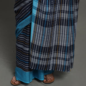 Blue - Begampuri Handloom Cotton Saree