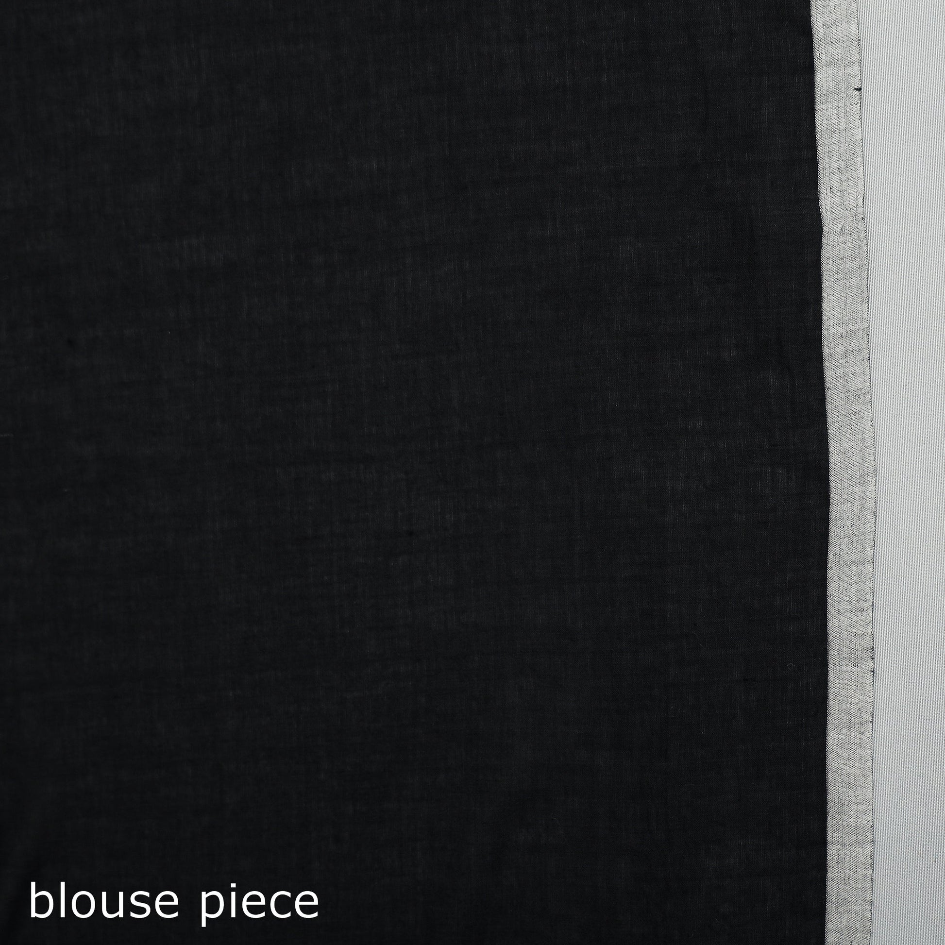 Black - Handloom Cotton Phulia Jamdani Saree with Tassels