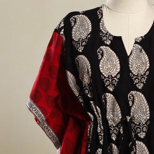 Black - Bagh Mosaic Fusion Cotton Kaftan (Short) 07