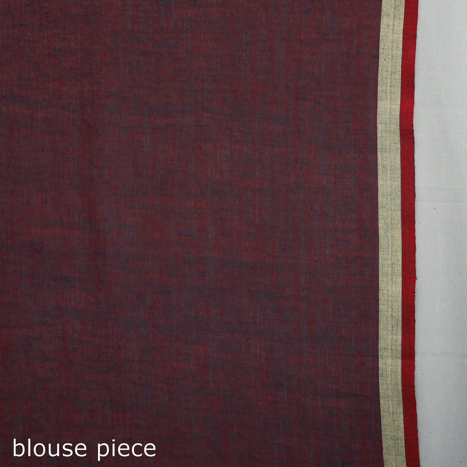 Brown - Handloom Cotton Phulia Jamdani Saree with Tassels