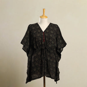 Black - Bagh Mosaic Fusion Cotton Kaftan (Short) 10
