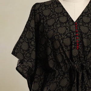 Black - Bagh Mosaic Fusion Cotton Kaftan (Short) 10