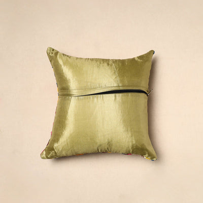 Beige - Chinon Phulkari Embroidered Cushion Cover 12
