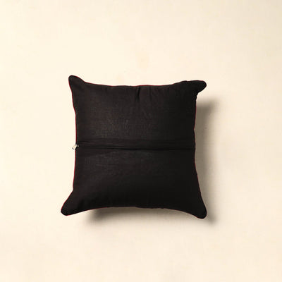 Black - Tie & Dye Cotton Bandhani Cushion Cover 13
