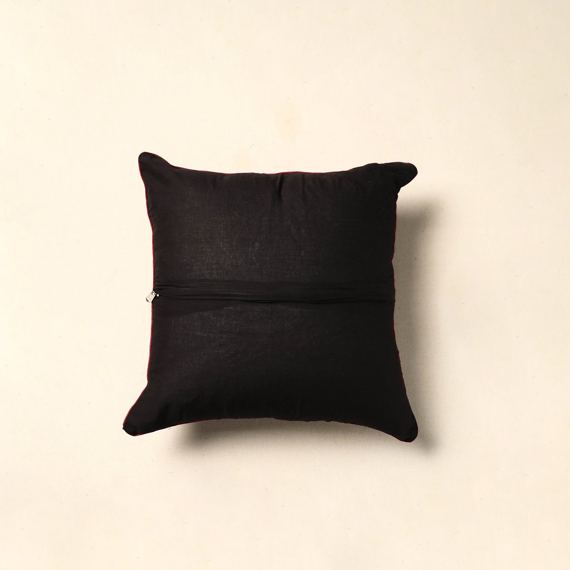 Black - Tie & Dye Cotton Bandhani Cushion Cover 13