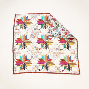 Applique Quilted Reversible Multipurpose Mat by Purkal Stree Shakti Samiti (37 x 36 in)