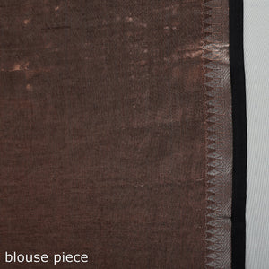 Brown - Burdwan Tissue Zari Work Handloom Saree