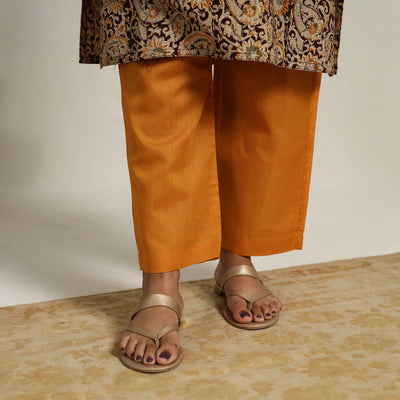 Brown - Block Printed Cotton Kalamkari Kurta Set 13