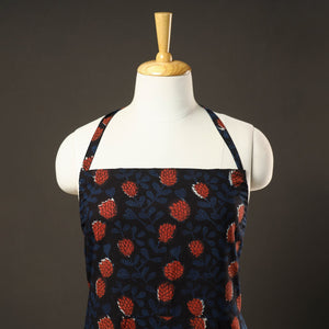 Bagru Block Printed Cotton Apron with Pocket 14