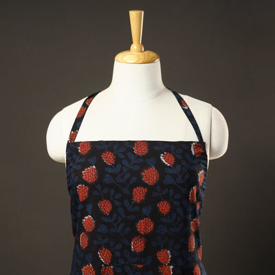 Bagru Block Printed Cotton Apron with Pocket 14