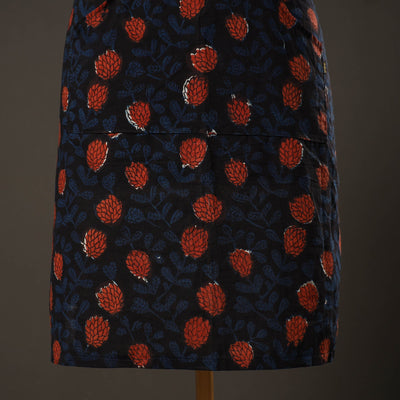 Bagru Block Printed Cotton Apron with Pocket 14