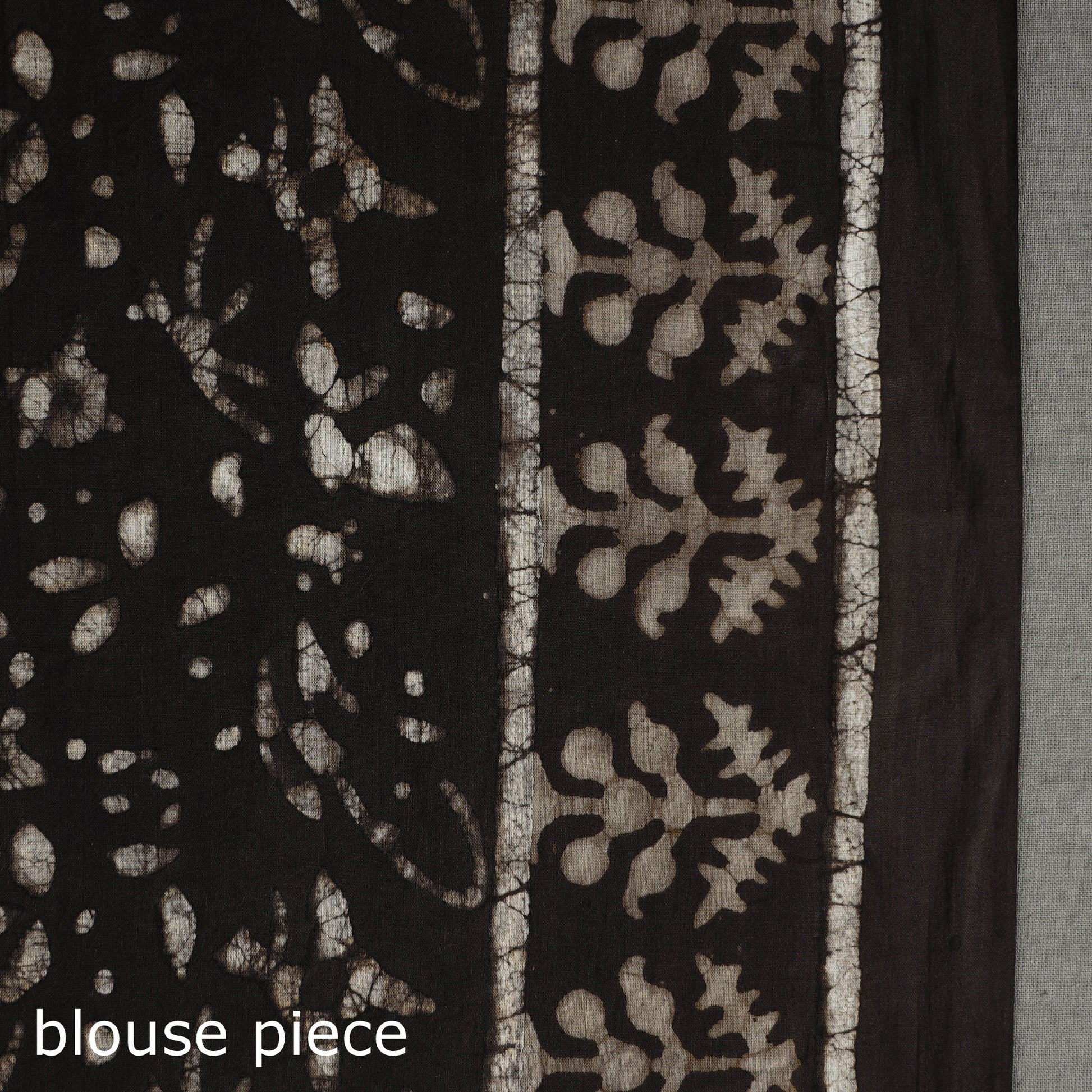 Brown - Pipad Hand Block Printed Cotton Saree