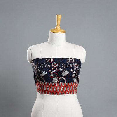 Blue - Block Printed Cotton Bagru Blouse Piece 25