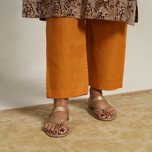 Brown - Block Printed Cotton Kalamkari Kurta Set 24