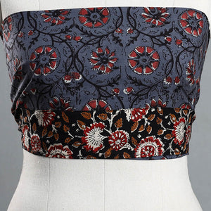 Blue - Block Printed Cotton Bagru Blouse Piece 28