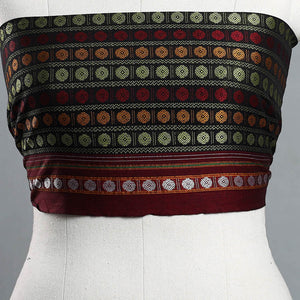 Black - Multicolor - Khun Weave Cotton Blouse Piece 45