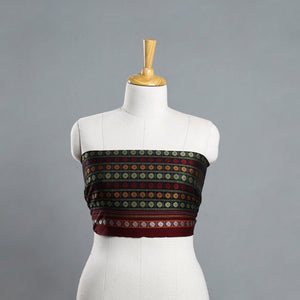 Black - Multicolor - Khun Weave Cotton Blouse Piece 45