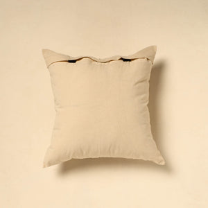 Beige - Cotton Pipli Applique Work Cushion Cover 38
