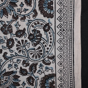 Brown - Natural Dyed Cotton Bagh Print Fabric 06