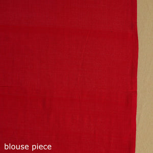 Beige - Telia Rumal Handloom Cotton Pochampally Double Ikat Saree 05