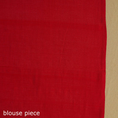 Beige - Telia Rumal Handloom Cotton Pochampally Double Ikat Saree 05