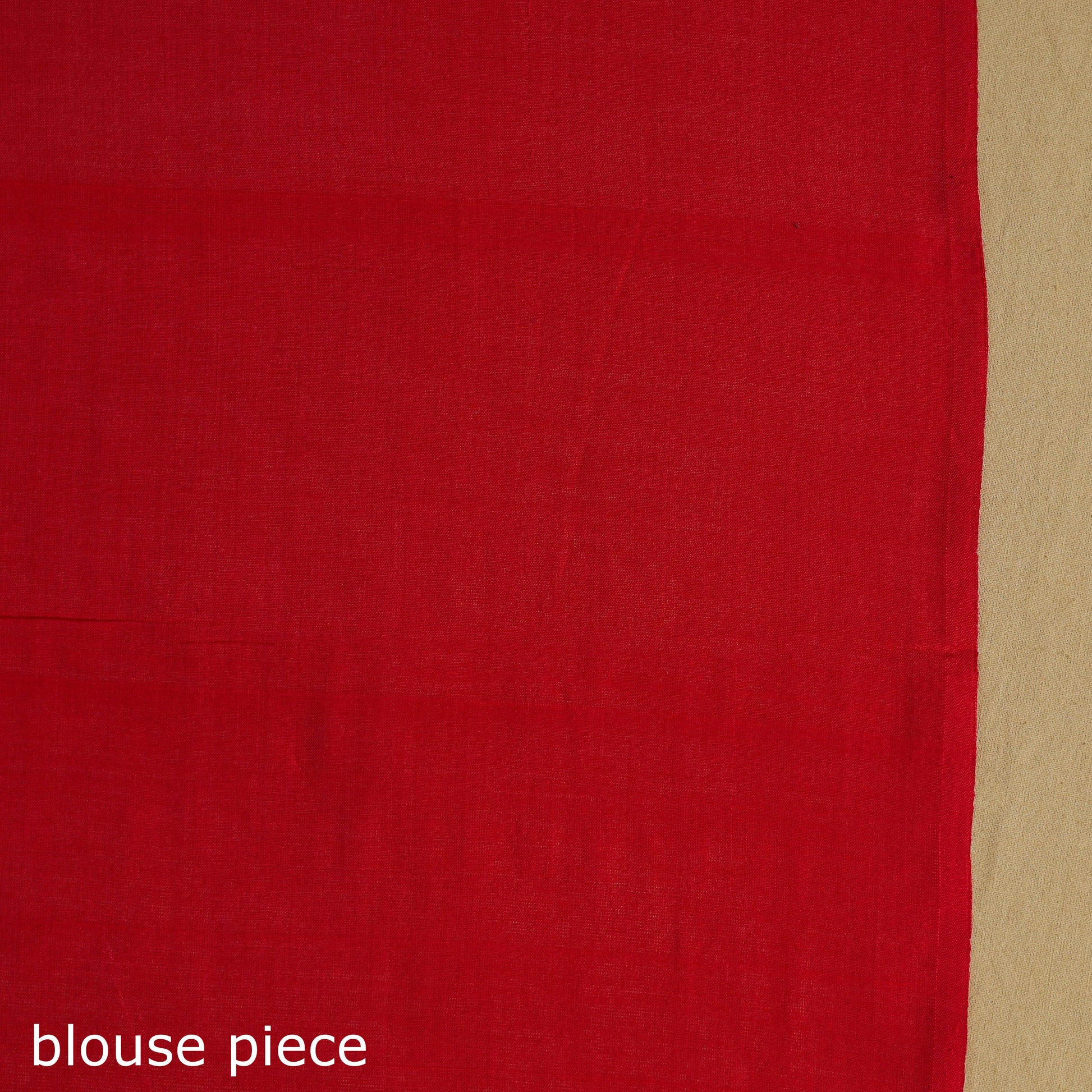 Beige - Telia Rumal Handloom Cotton Pochampally Double Ikat Saree 05