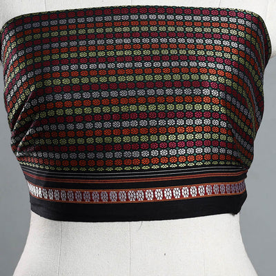 Black - Multicolor - Khun Weave Cotton Blouse Piece 76
