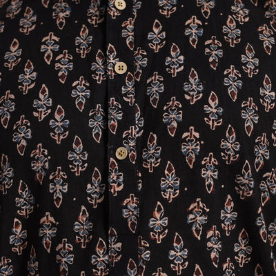 Ajrakh Block Printed Cotton Men Long Kurta 10
