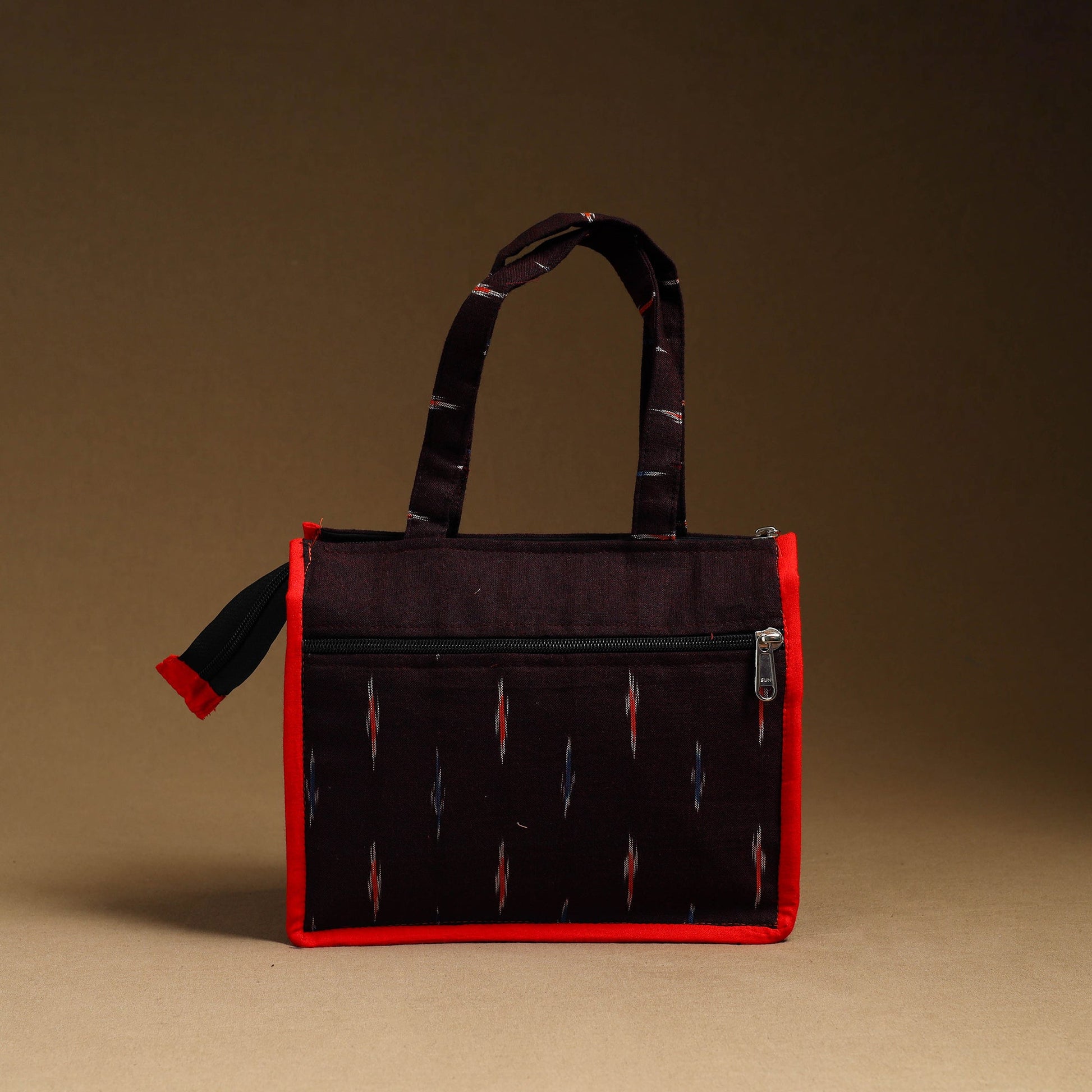 Brown - Handcrafted Cotton Small Hand Bag 25