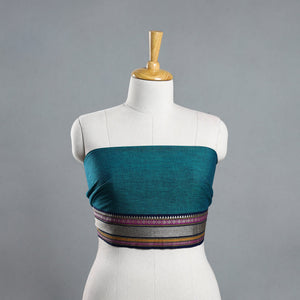Blue - Green - Dharwad Cotton Blouse Piece 94