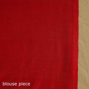 Black - Telia Rumal Handloom Cotton Pochampally Double Ikat Saree 11