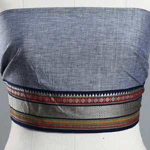 Blue - Dharwad Cotton Blouse Piece 100