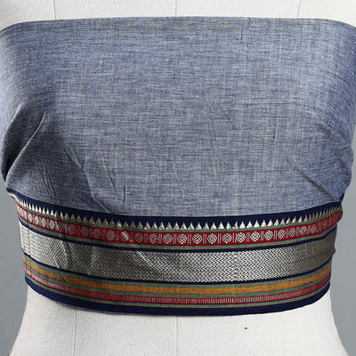 Blue - Dharwad Cotton Blouse Piece 100