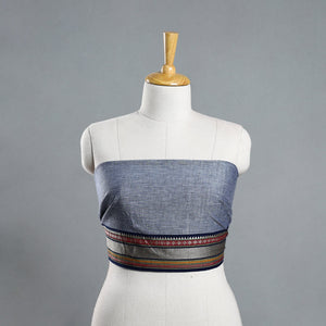 Blue - Dharwad Cotton Blouse Piece 100