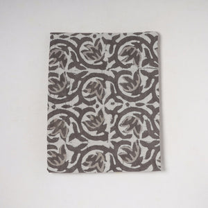 Beige - Brown - Bagru Hand Block Printed Cotton Precut Fabric (0.9 meter) 23