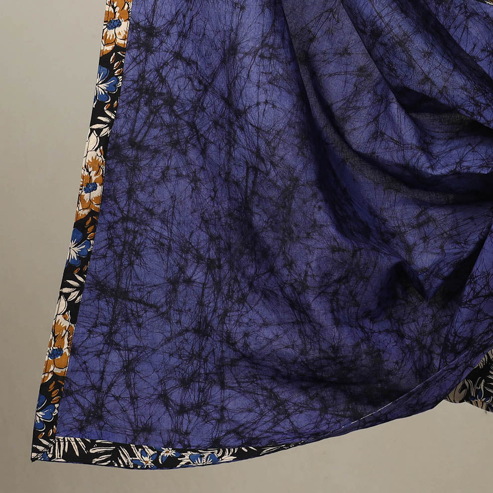 Black - 3pc Cotton Bagru Print Kurta with Batik Dupatta 03