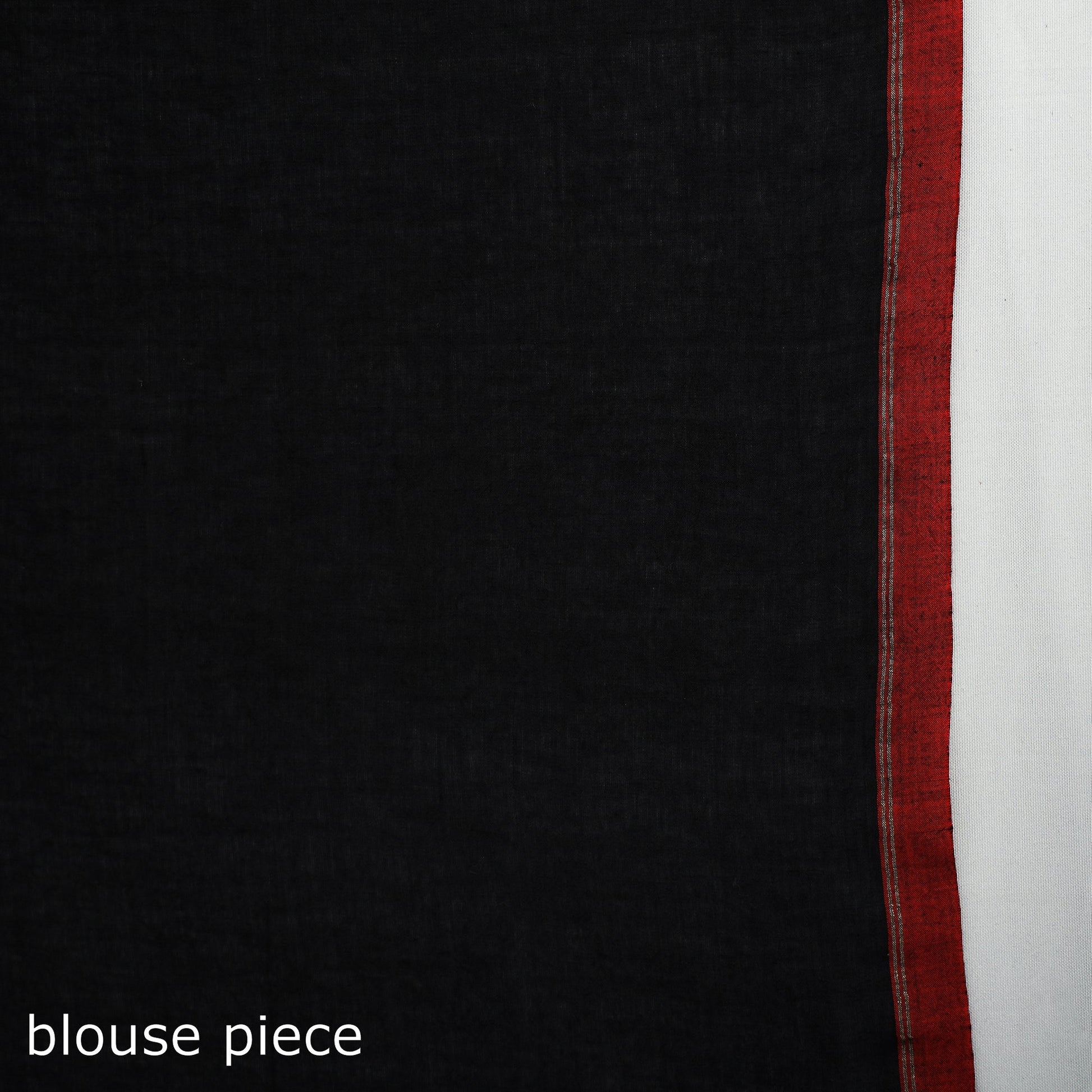 Black - Handwoven Cotton Phulia Bengal Jamdani Saree