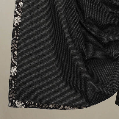 Black - 3pc Cotton Bagru Print Kurta with Plain Dupatta 07